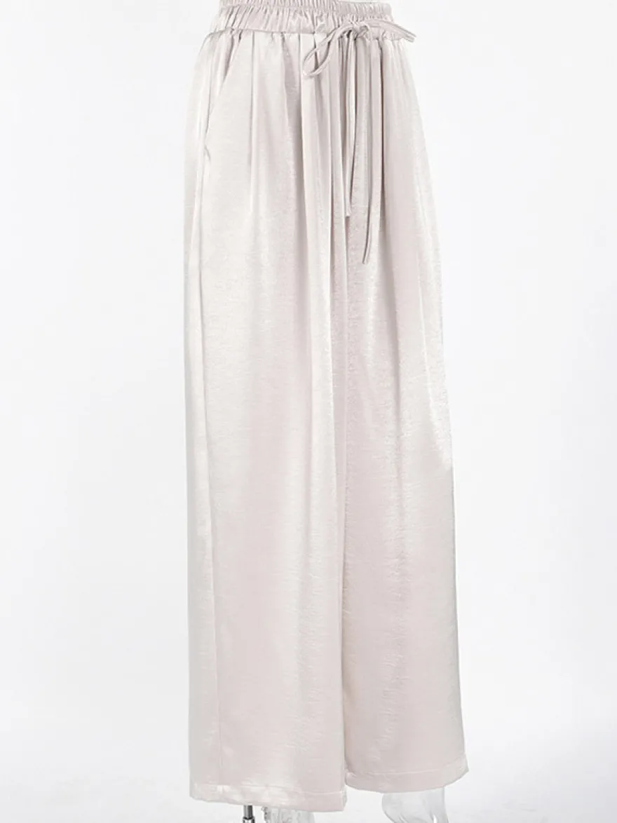 Pantalon abricot taille haute