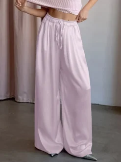 Pantalon abricot taille haute