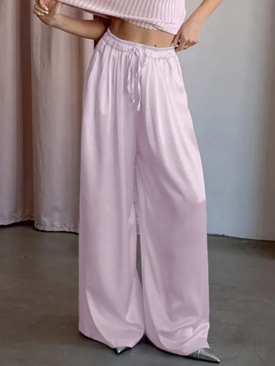 Pantalon abricot taille haute