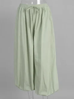 Pantalon ballon à taille élastique pour femme 2026