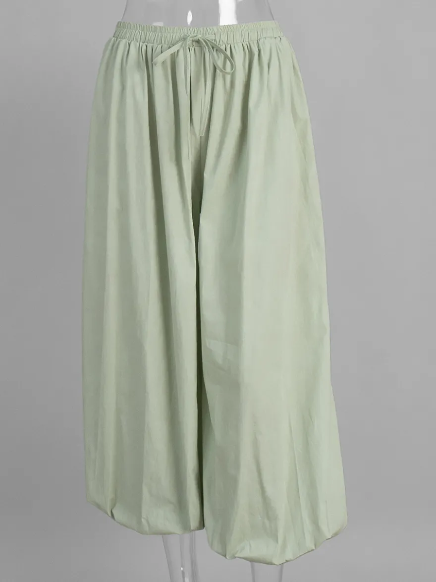 Pantalon ballon à taille élastique pour femme 2026