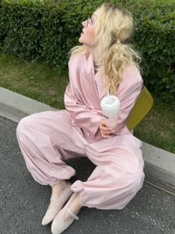 Pantalon ballon à taille élastique pour femme 2026