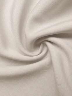 Pantalon habillé élégant à taille haute et boucle métallique froncée jambes larges