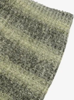 Pantalon large rayé en maille taille haute avec cordon de serrage coupe ample et décontractée idéal pour se détendre.
