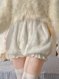 Pantalon Lolita Bloomers Lolita à volants de style ROCOCO blanc