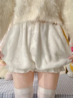 Pantalon Lolita Bloomers Lolita à volants de style ROCOCO blanc