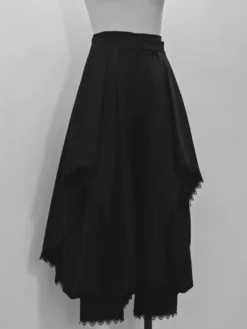 Pantalon Lolita gothique à volants en dentelle Pantalon Lolita noir