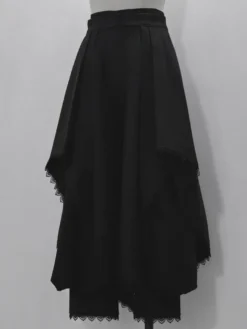 Pantalon Lolita gothique à volants en dentelle Pantalon Lolita noir