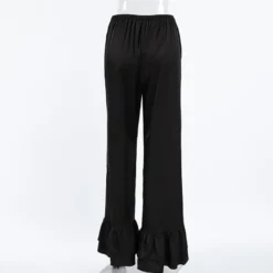 Pantalon noir taille haute