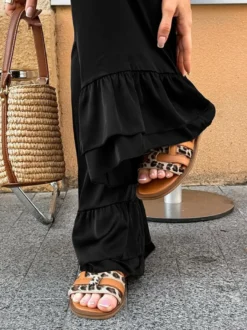 Pantalon noir taille haute