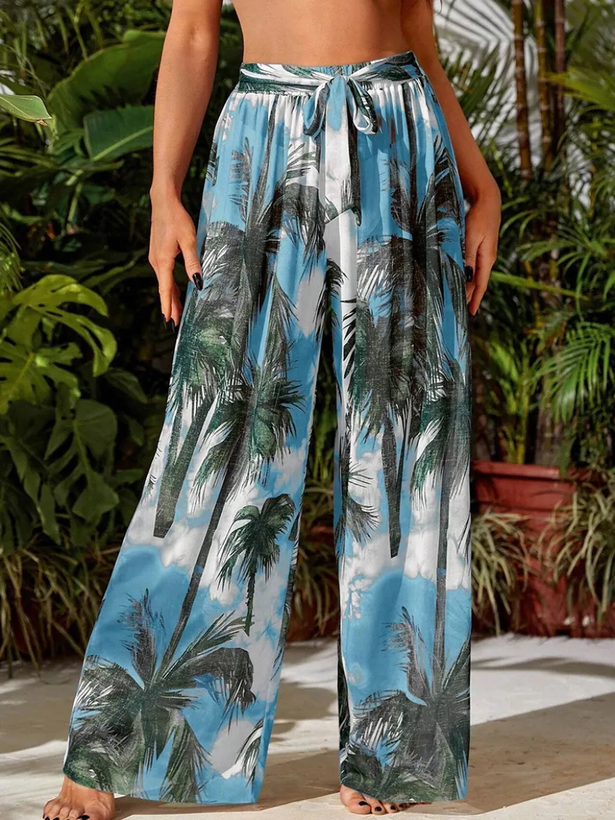 Pantalon orange rouge taille haute