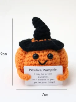 Peluche citrouille d'Halloween au crochet faite à la main décoration amigurumi mignonne
