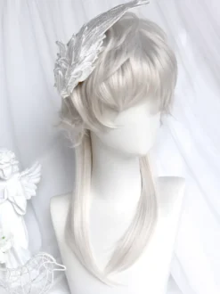 Perruque Lolita Gothique Longue Dégradée Accessoires Lolita Argentés