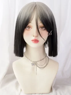 Perruques Lolita Courtes Accessoires Lolita De Couleur Fendue