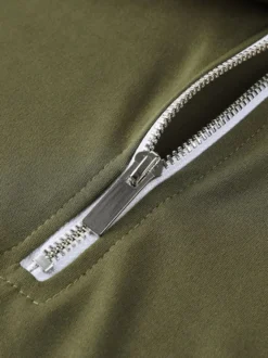 Polo pour homme à col rabattu et manches courtes avec fermeture éclair et coupe classique