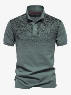 Polo pour homme col rabattu manches courtes boutons coupe régulière