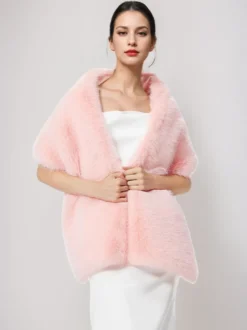 Poncho cape noir pour femme