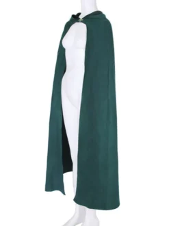 Ponchos de Noël pour femmes Cape vert foncé Polyester Costumes de vacances de Noël
