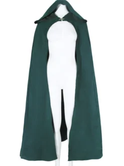 Ponchos de Noël pour femmes Cape vert foncé Polyester Costumes de vacances de Noël