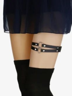 Porte-Jarretelles Pour Cuisses Gothique Fête Détails En Métal Sexy