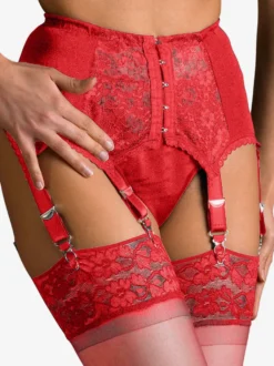 Porte-jarretelles sexy taille haute en dentelle