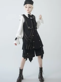【Pré-vente】 Gothique Lolita Ouji Bas Short Gothique Chic
