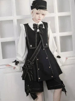 【Pré-vente】 Gothique Lolita Ouji Bas Short Gothique Chic