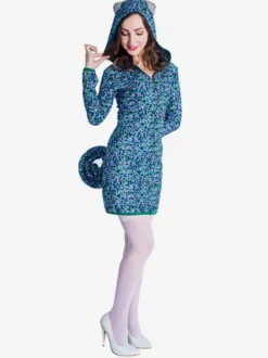 Pyjama Kigurumi court caméléon pour femme combinaison pour Halloween costumes d'animaux pour adultes