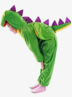 Pyjama Kigurumi Enfant Cadeaux Noël Unisexe Flanelle Vert Dinosaure Pyjama Déguisement Halloween
