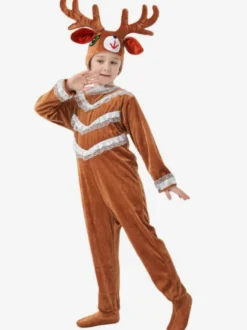 Pyjama Onesie Kigurumi Halloween Animal Combinaison en polyester pour enfant Chapeau
