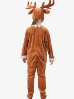 Pyjama Onesie Kigurumi Halloween Animal Combinaison en polyester pour enfant Chapeau