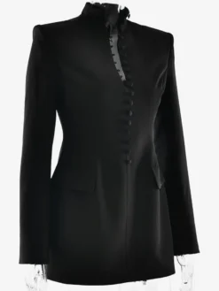 Robe blazer mini cintrée à boutons structurée et moderne collection 2026