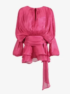 Robe courte à manches lanternes pour femme - Taille cintrée plissée et évasée - Tenue cocktail printanière 2026