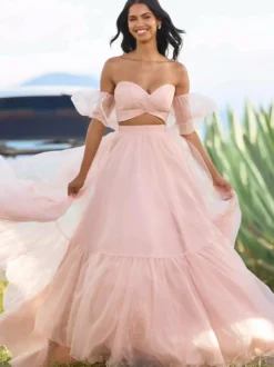 Robe de bal col en cœur robe de bal sans manches robes de soirée plissées