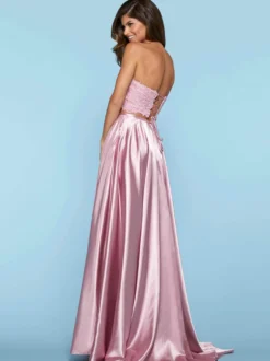 Robe de bal Halter deux pièces sans manches en dentelle robes de soirée