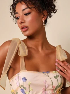 Robe de bal robe de soirée imprimerie des fleurs à bretelle au sol