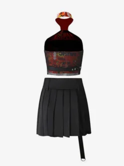Robe de danse jazz tenue de danse pour femme costume de chanteuse DJ de bar et de boîte de nuit