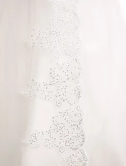 Robe de mariée princesse bustier décoré des pailletes laçage sur dos