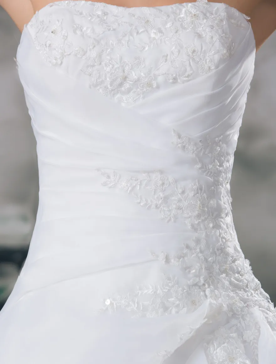 Robe de mariée princesse bustier à traîne robe de mariage