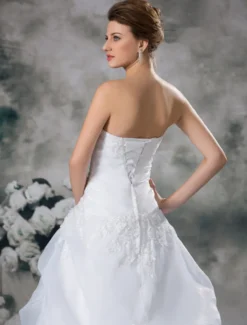 Robe de mariée princesse bustier à traîne robe de mariage