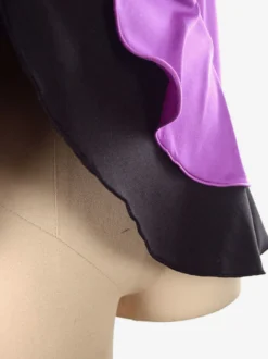 Robe de Patinage Costumes de Danse Bicolore Polyester Rose