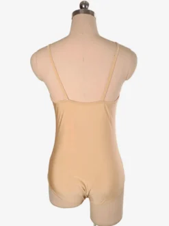 Robe de patinage Costumes de danse polyester nude