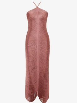 Robe de soirée rouge moulante à col halter robe de bal robe de cérémonie