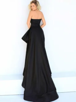 Robe de soirée 2026 sirène bustier en satin jupe fendue à traîne