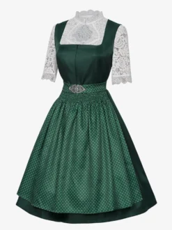 Robe Dirndl mi-longue pour femme style Oktoberfest déguisements costumes de fêtes robe bleue rétro d'Halloween pour femme adulte ensemble d'Halloween
