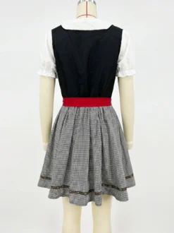 Robe Dirndl Oktoberfest pour femme ensemble 3 pièces