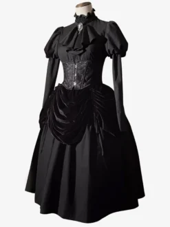 Robe gothique Lolita Moonlight Castle Countess Victoria Dark Palace Style Cosplay costumes
