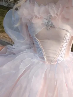 Robe Lolita douce à manches courtes pull de mariée robe Hime Lolita de mariage