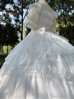 Robe Lolita douce Robe Lolita à manches courtes en polyester
