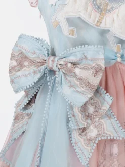 Robe Lolita JSK rose mignonne et décontractée style princesse kawaii à volants et à plusieurs niveaux